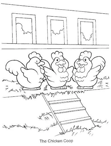 Dibujos de gallos y gallinas para colorear | Manualidades Infantiles