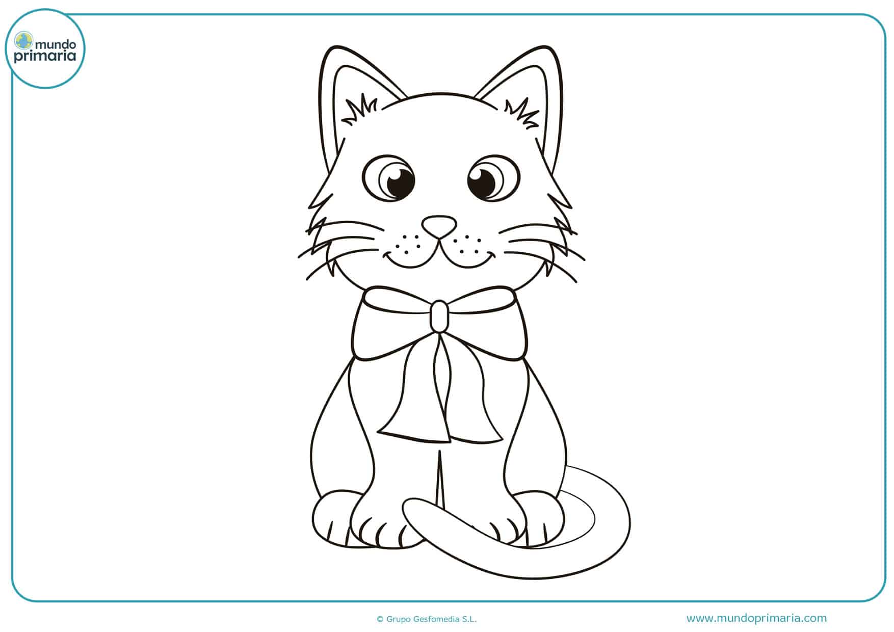 Dibujos de gatos para imprimir y colorear - Mundo Primaria Dibujos de gatos para imprimir y colorear - Mundo Primaria