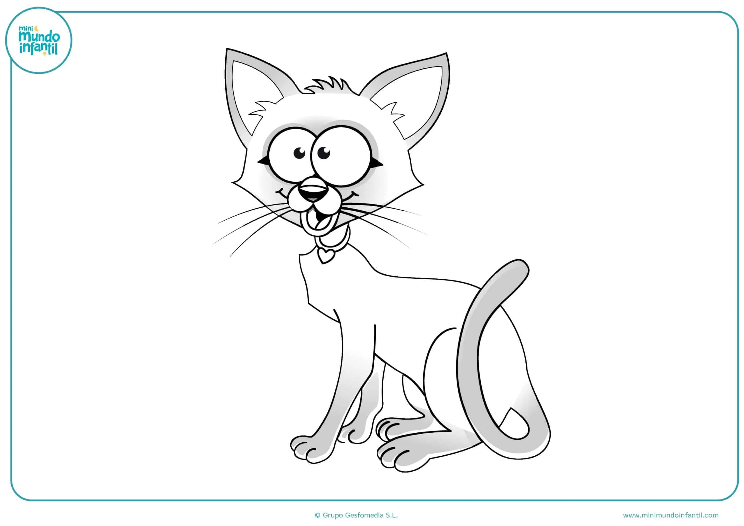 Dibujos de gatos para imprimir y colorear - Mundo Primaria Dibujos de gatos para imprimir y colorear - Mundo Primaria