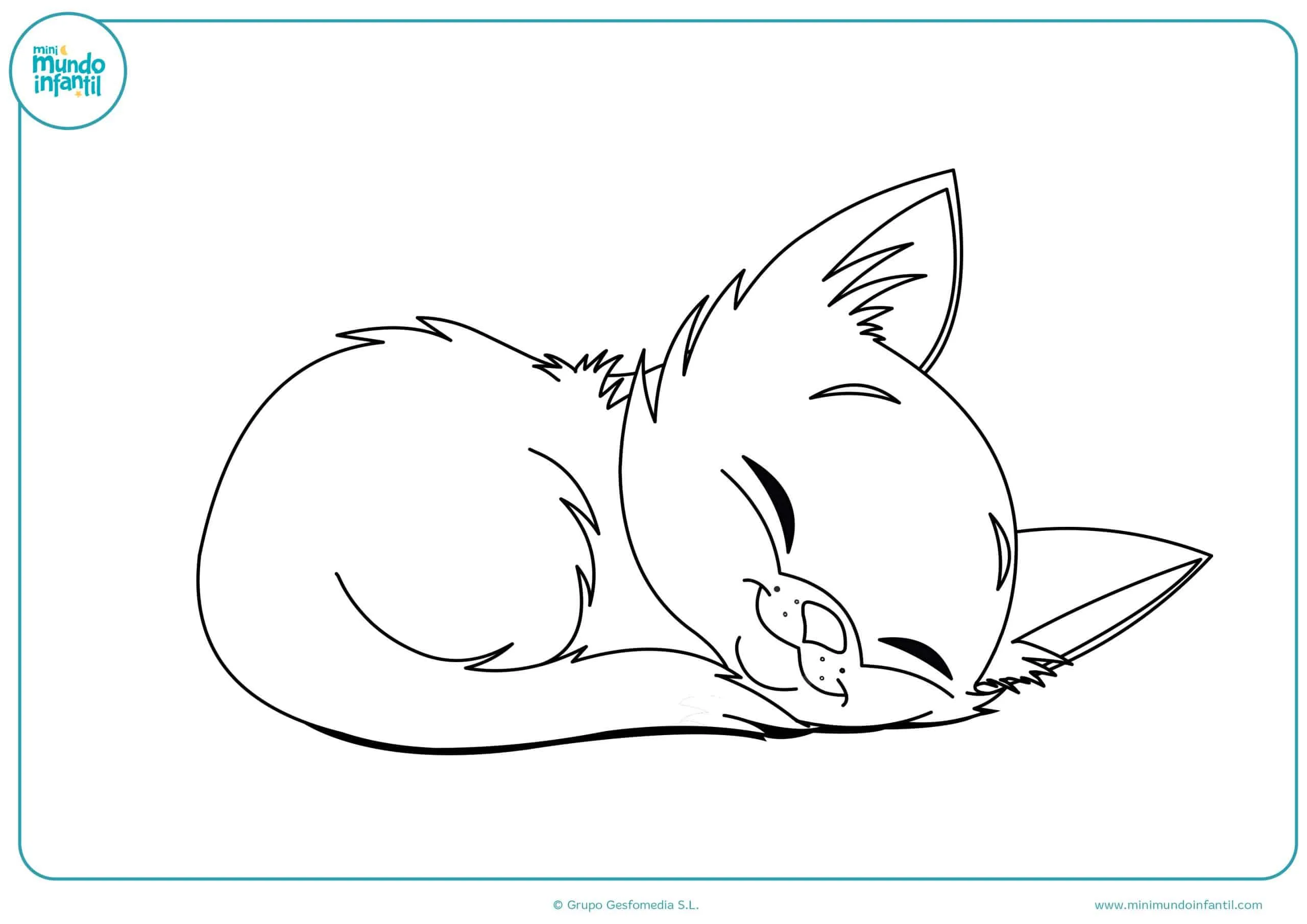 Dibujos de gatos para imprimir y colorear - Mundo Primaria Dibujos de gatos para imprimir y colorear - Mundo Primaria