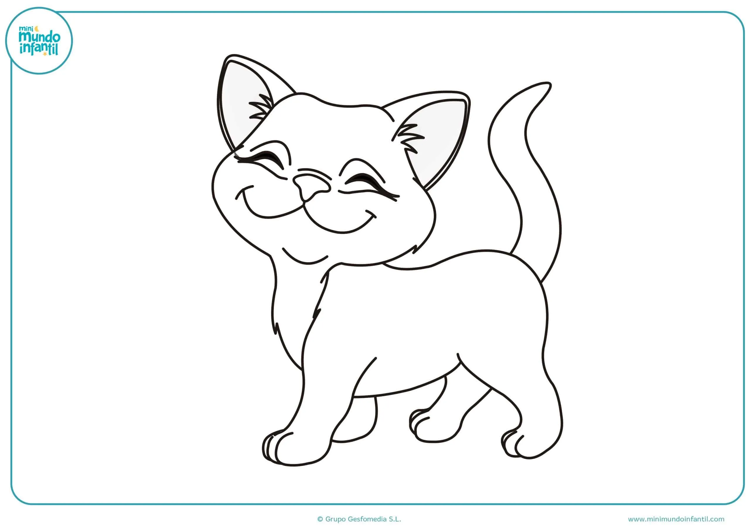 Dibujos de gatos para imprimir y colorear - Mundo Primaria Dibujos de gatos para imprimir y colorear - Mundo Primaria
