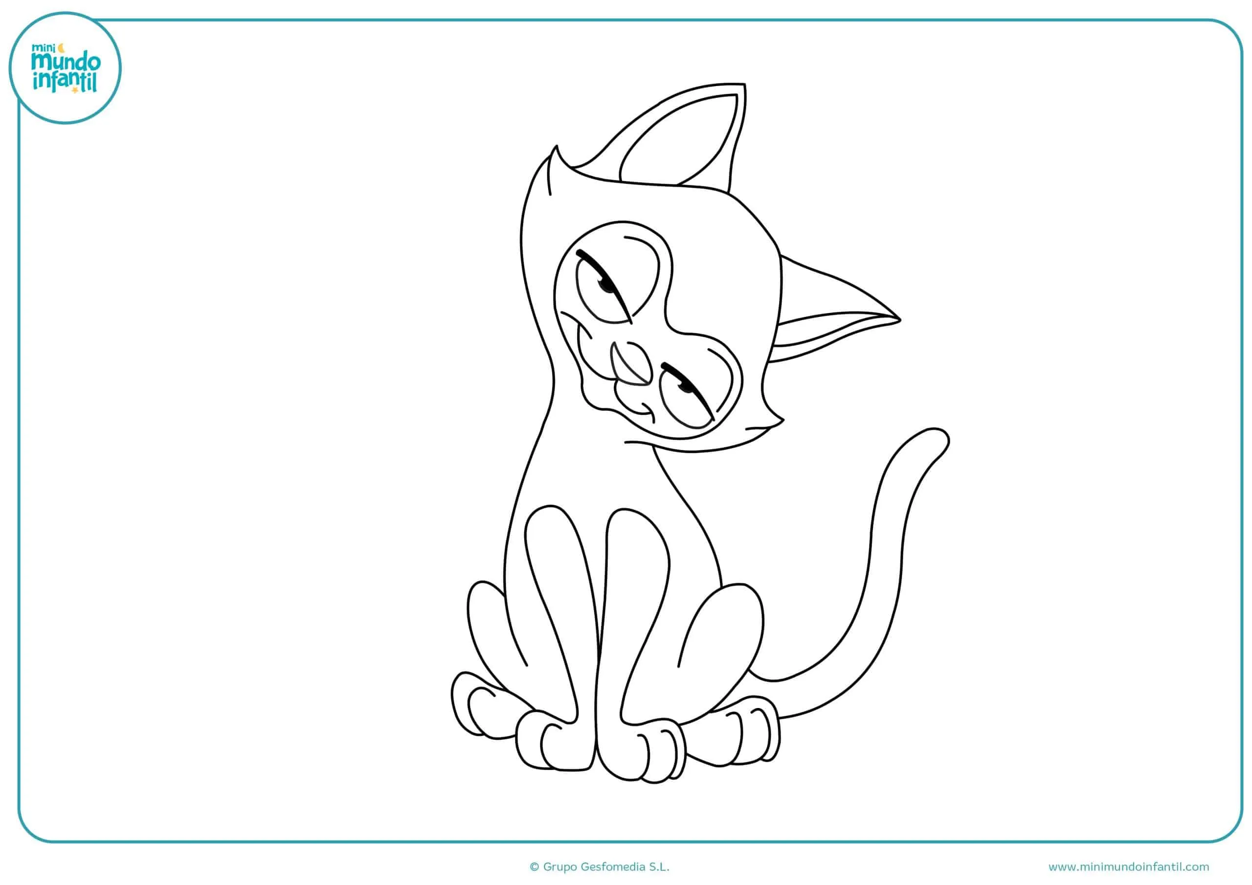 Dibujos de gatos para imprimir y colorear - Mundo Primaria Dibujos de gatos para imprimir y colorear - Mundo Primaria