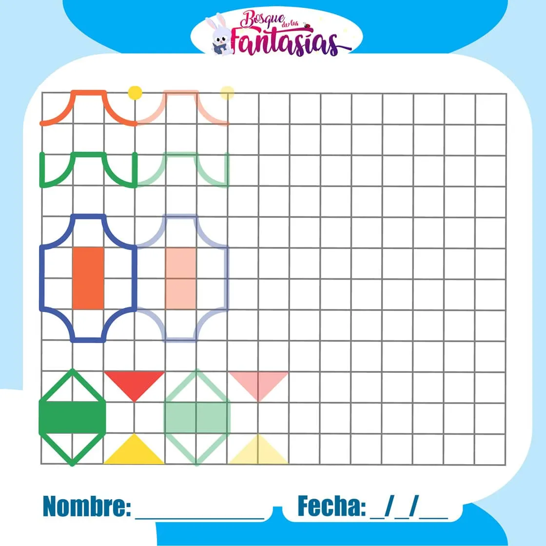 dibujos geometricos en cuadricula - Juegos infantiles dibujos geometricos en cuadricula - Juegos infantiles
