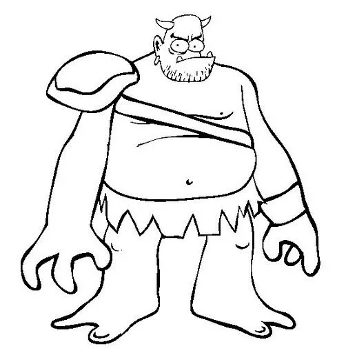 DIBUJOS DE GIGANTES PARA COLOREAR | Dibujos para colorear