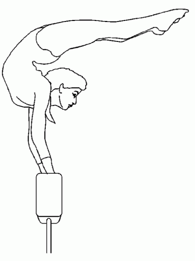 Dibujos de gimnasia artística para colorear | Colorear imágenes