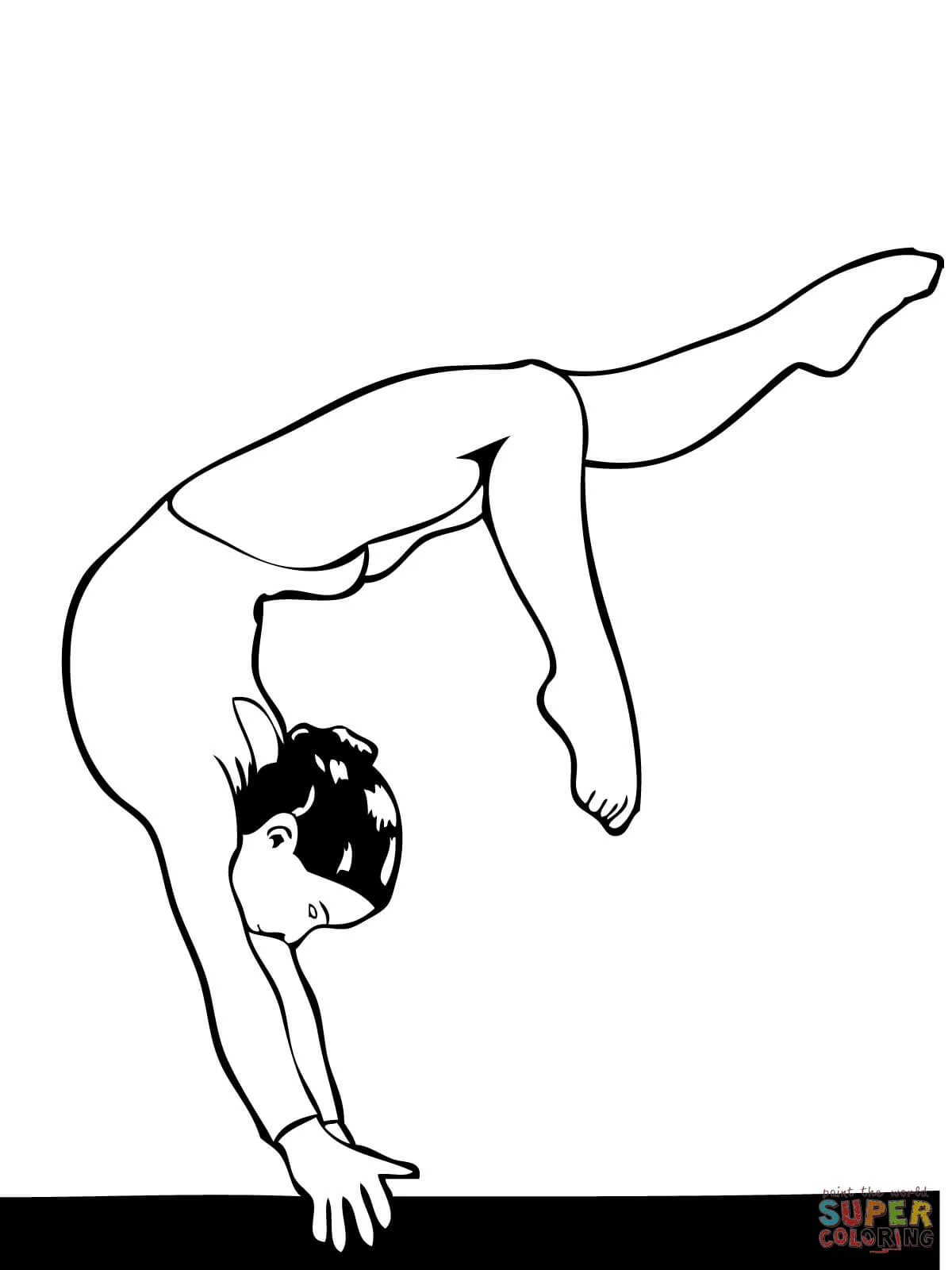 Dibujos de Gimnasia para colorear - Páginas para imprimir y ...