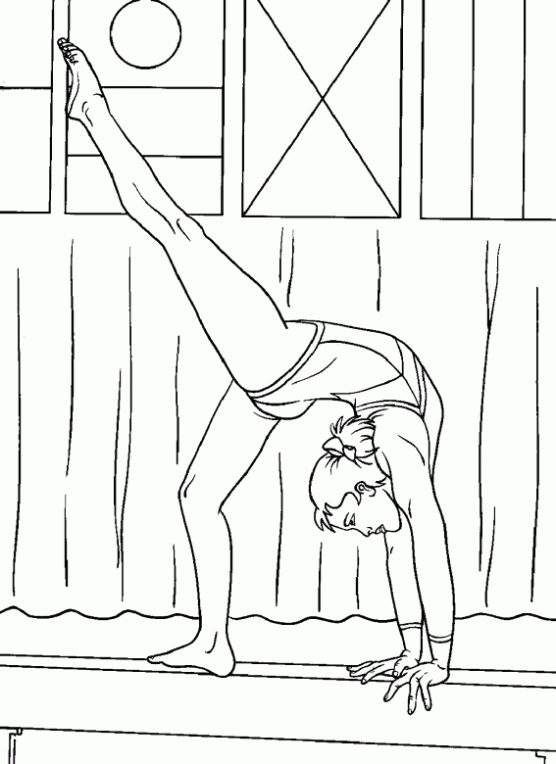 Dibujos de gimnasia ritmica para colorear - Imagui