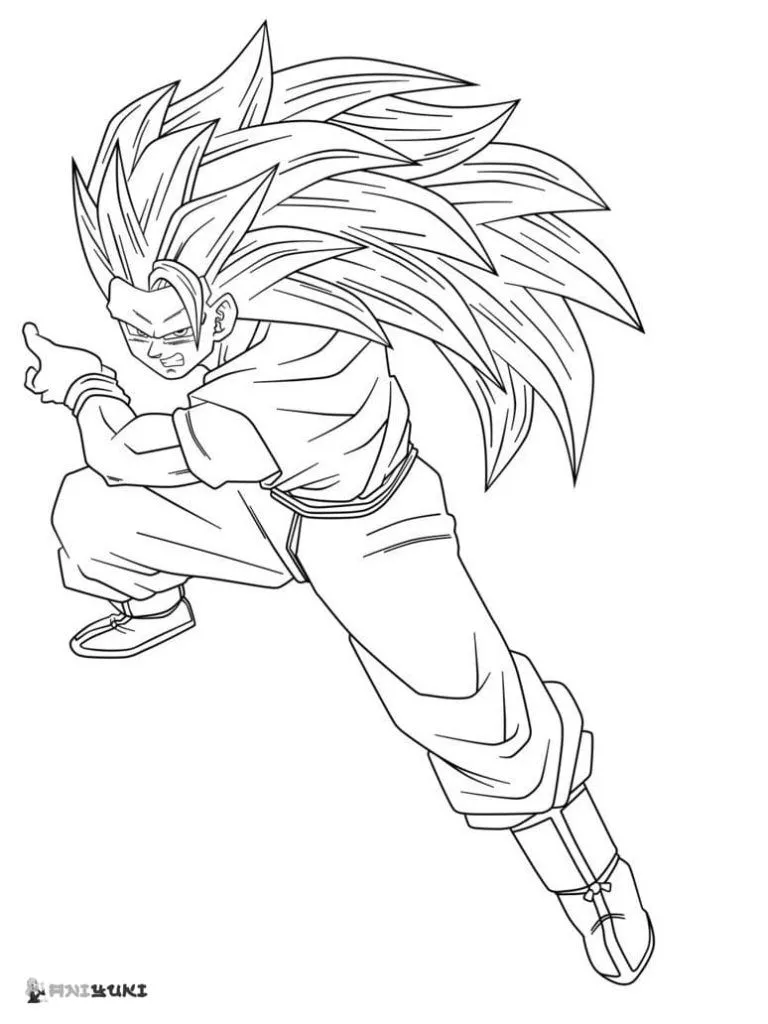 Dibujos de Goku para colorear - AniYuki.com Dibujos de Goku para colorear - AniYuki.com