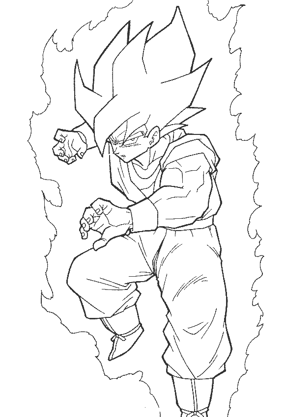 Dibujos de Goku para Colorear ~ Dibujos para Niños Dibujos de Goku para Colorear ~ Dibujos para Niños