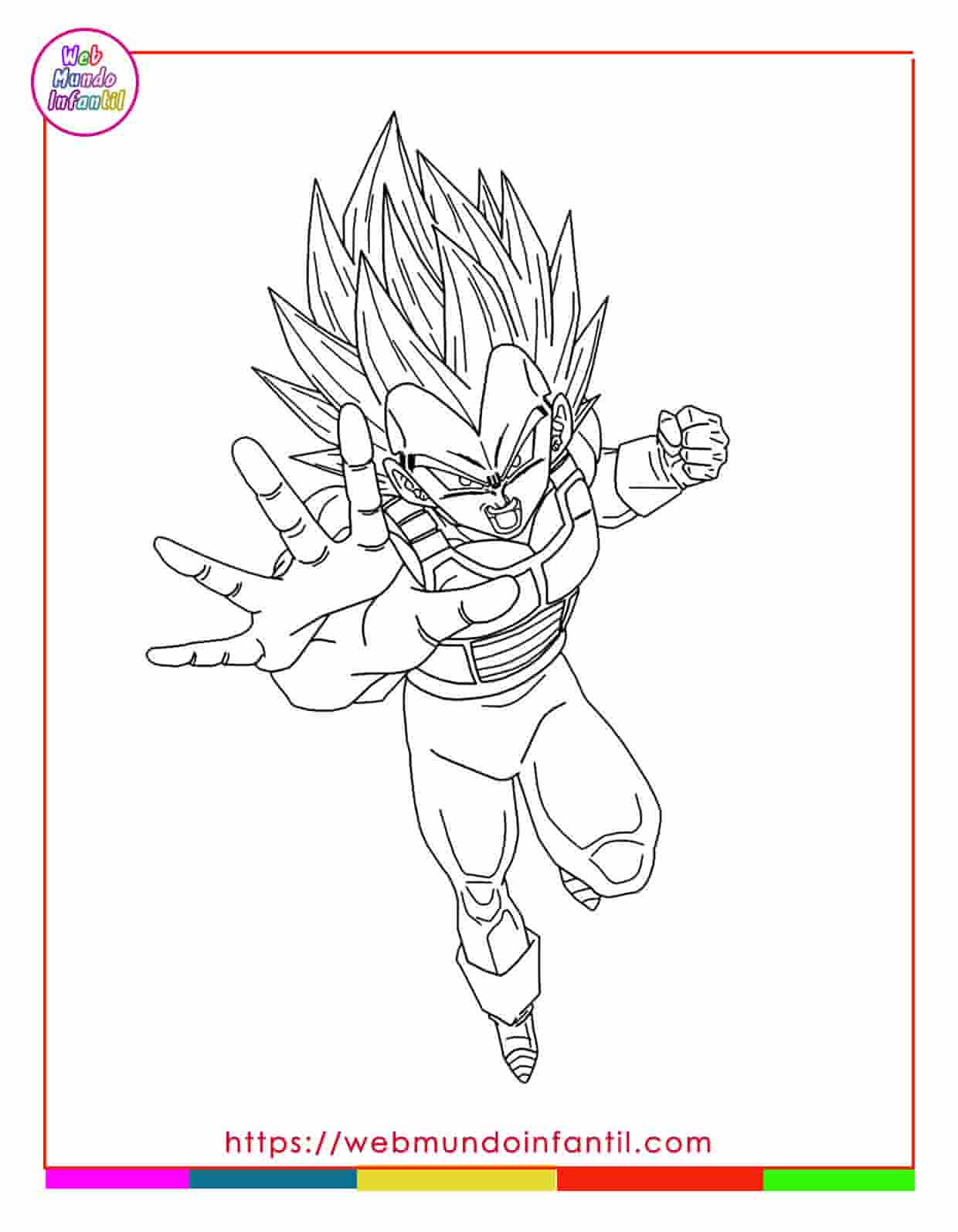 Dibujos de goku para colorear [Imprimir y pintar]