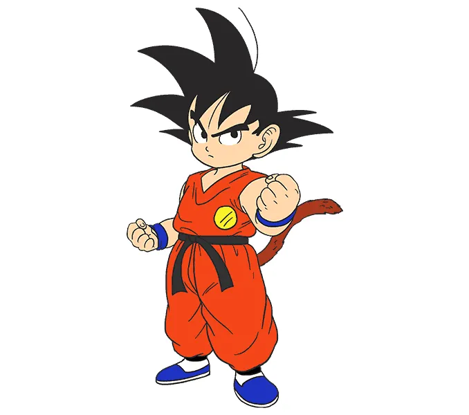 Dibujos de Son Goku - Cómo dibujar Son Goku paso a paso Dibujos de Son Goku - Cómo dibujar Son Goku paso a paso