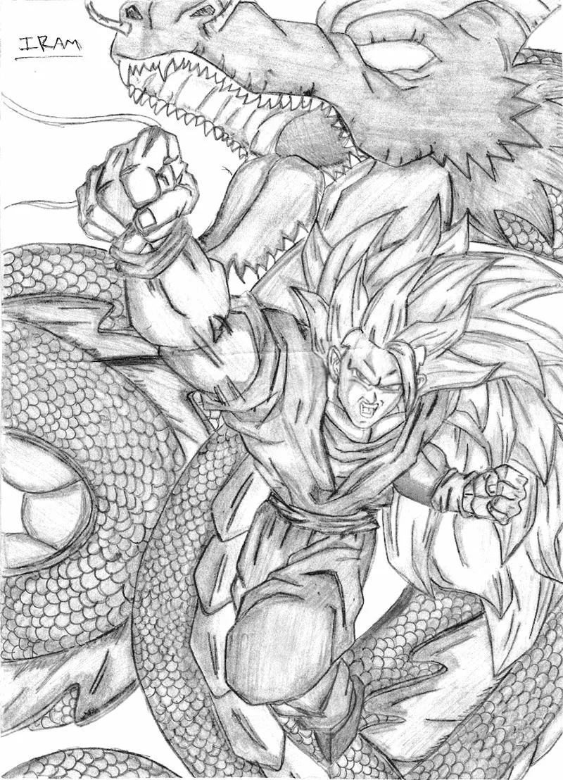 Mis Dibujos De Goku Hecho A Lapiz - Taringa!