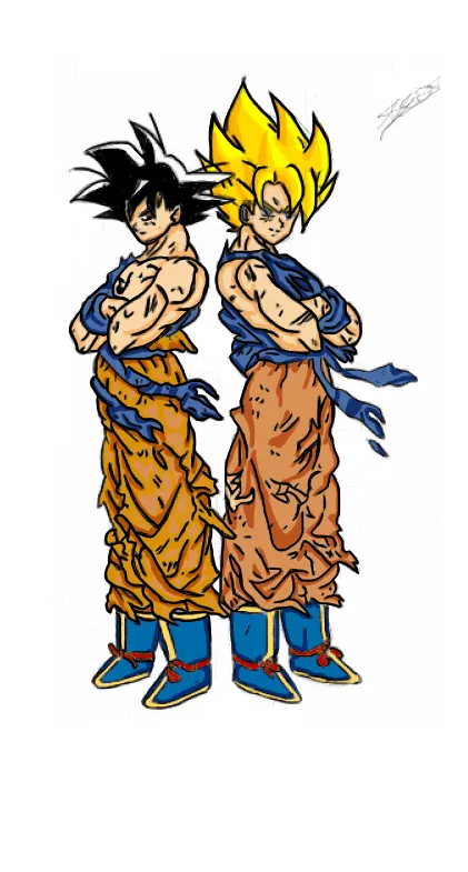 Dibujos de goku ssj dios - Imagui