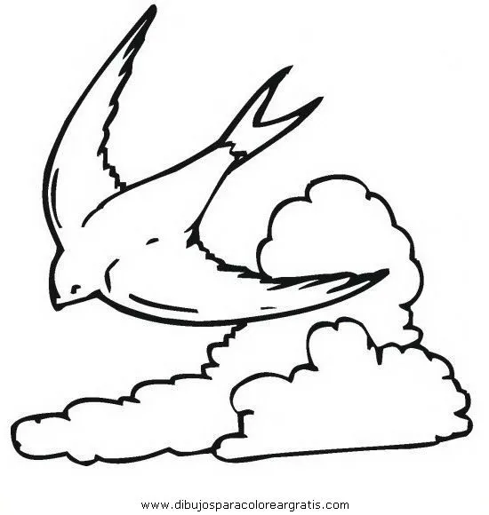 Dibujo para colorear golondrina - Imagui