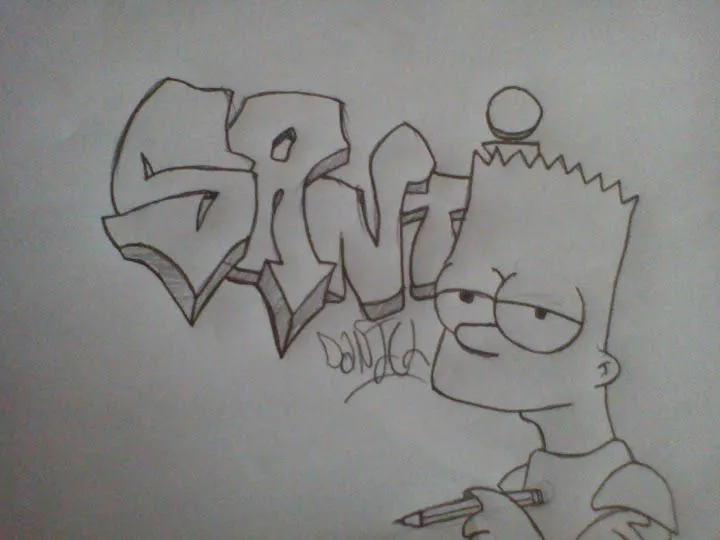 Dibujos de graffitis a lápiz imagui - Imagui