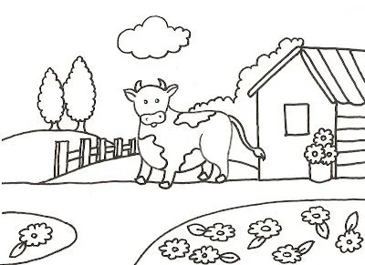 ... colorear de vacas ??, ??: Dibujo para colorear de una vaca ... colorear de vacas ??, ??: Dibujo para colorear de una vaca
