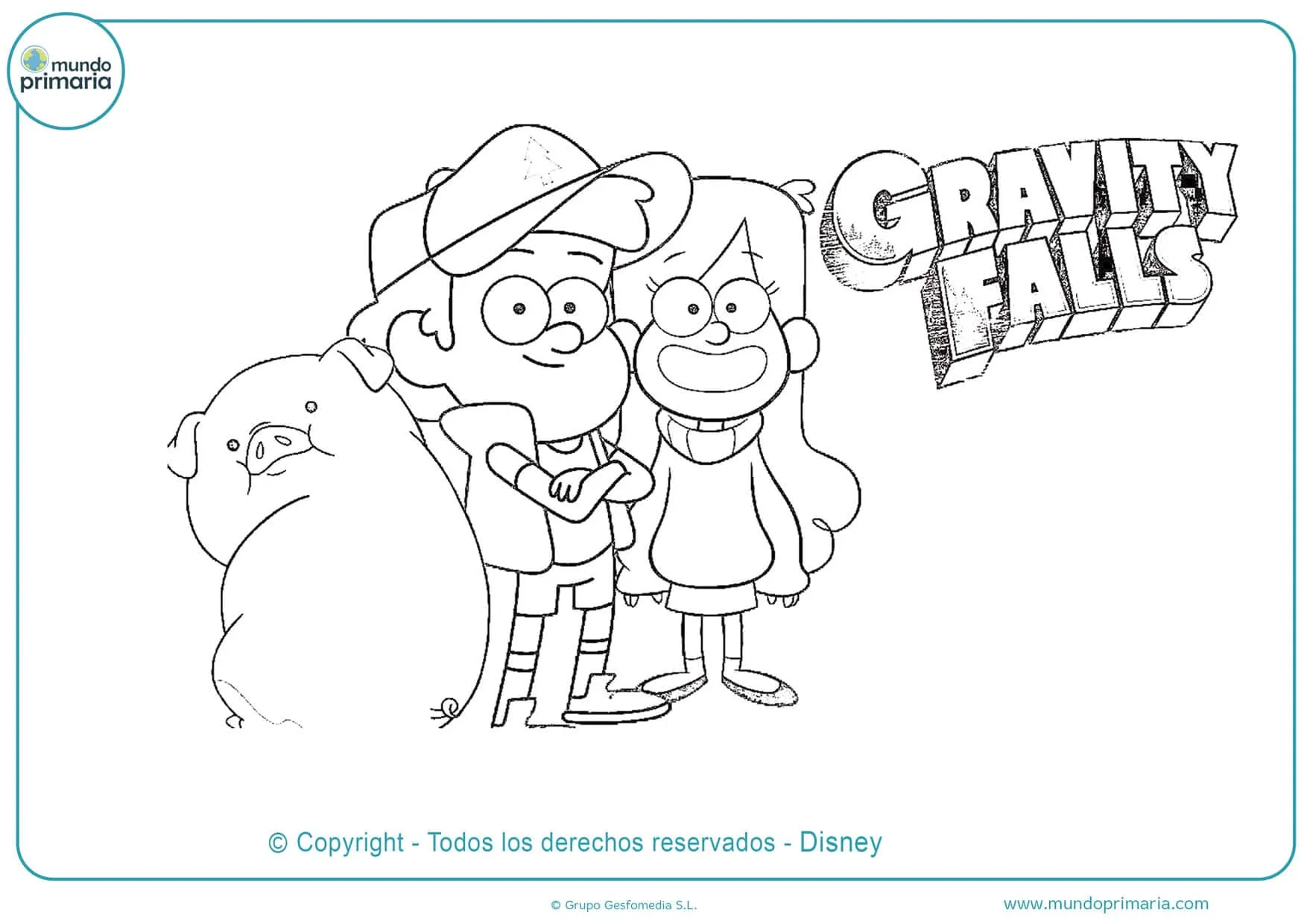▷ Dibujos de Gravity Falls para Colorear 【Todos los Personajes】 ▷ Dibujos de Gravity Falls para Colorear 【Todos los Personajes】
