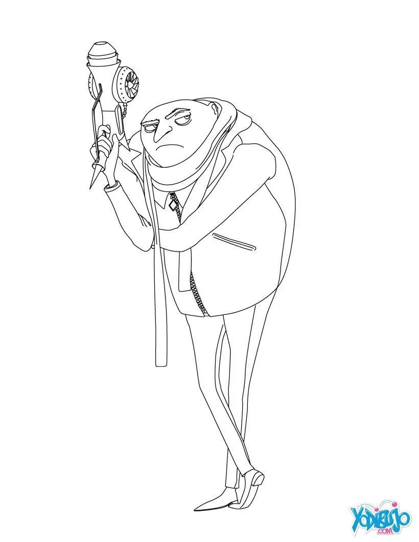 Dibujos de GRU MI VILLANO FAVORITO 2 para colorear - GRU 2 Dibujos de GRU MI VILLANO FAVORITO 2 para colorear - GRU 2
