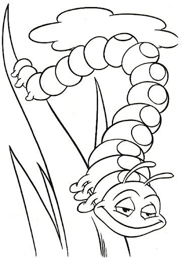 DIBUJOS DE GUSANOS PARA COLOREAR | Dibujos para colorear