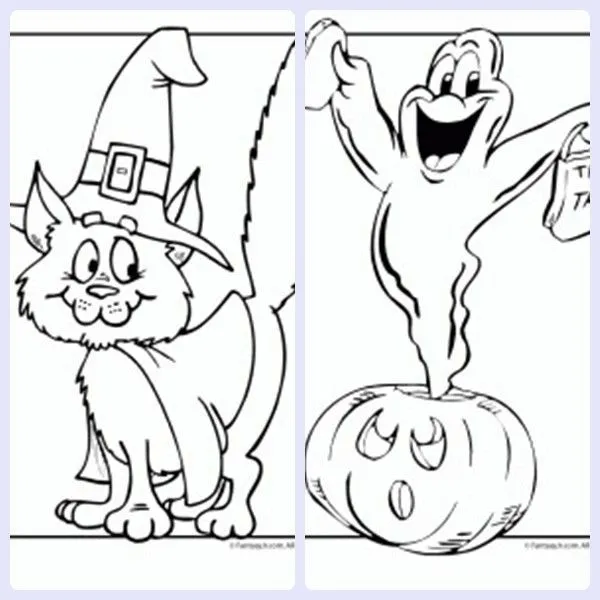 Dibujos de Halloween para colorear e imprimir gratis | Halloween Dibujos de Halloween para colorear e imprimir gratis | Halloween