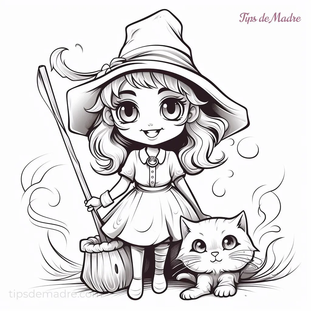 Dibujos de Halloween para colorear e imprimir para niños - Tips de Madre