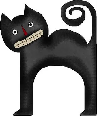 DIBUJOS DE HALLOWEEN PARA NIÑOS - GATO NEGRO : INFANTIL Y PARA NIÑOS.