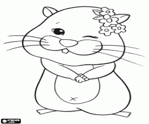 Dibujos de hamsters para colorear - Imagui