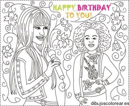 Hannah Montana | Dibujos para Colorear