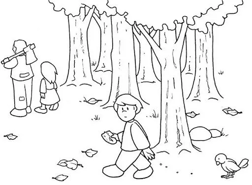 DIBUJOS DE HANSEL Y GRETEL PARA COLOREAR | FICHAS PARA PINTAR ...