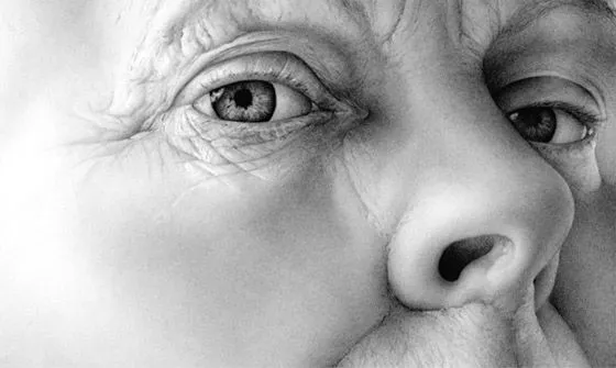 Dibujos de rostros hechos por Cath Riley