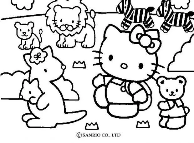 Hello Kitty : Dibujos para colorear y pintar, Aprender a dibujar ...