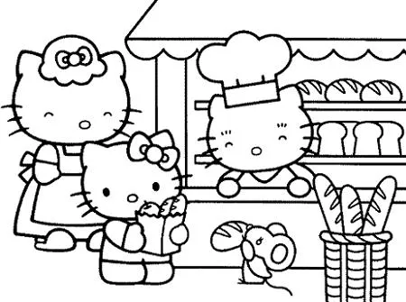 Dibujos Hello Kitty para imprimir