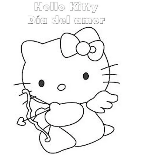 Hello Kitty para colorear dia de San Valentín - Imagui Hello Kitty para colorear dia de San Valentín - Imagui