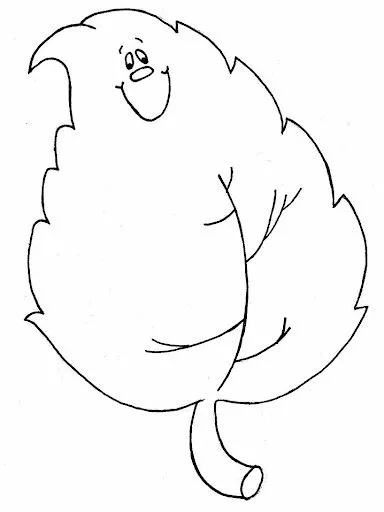 DIBUJOS DE HOJAS PARA COLOREAR E IMPRIMIR