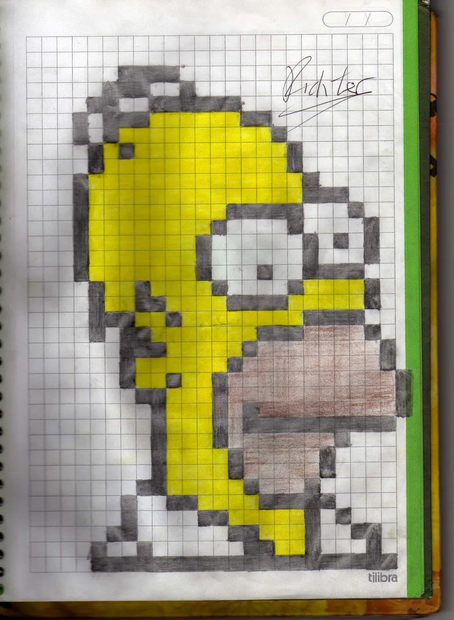 dibujos en hojas cuadriculadas - Buscar con Google | Ideas para el ...