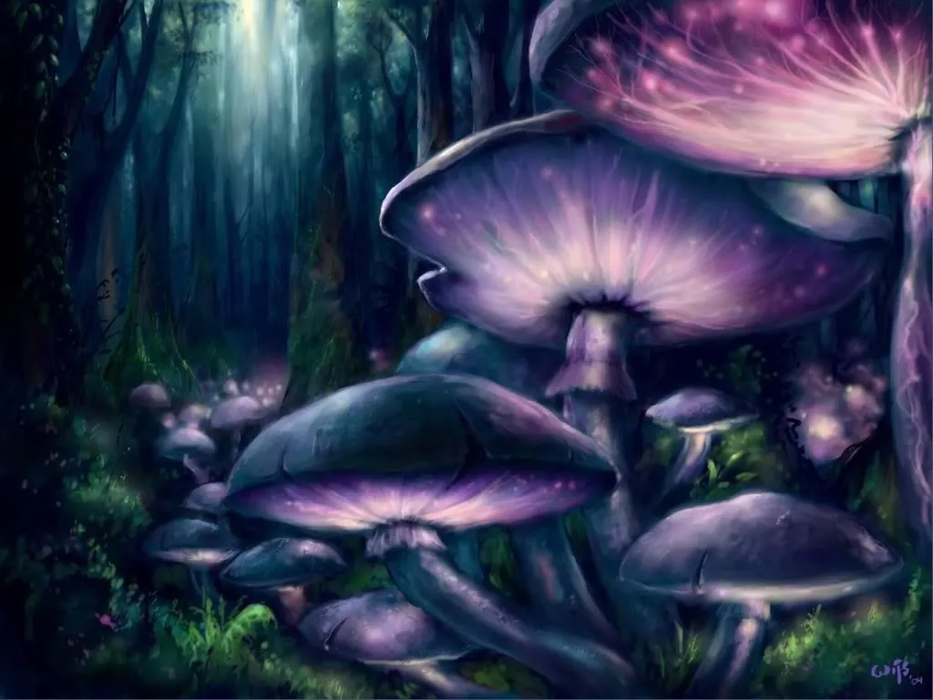 Hongos de colores animados - Imagui
