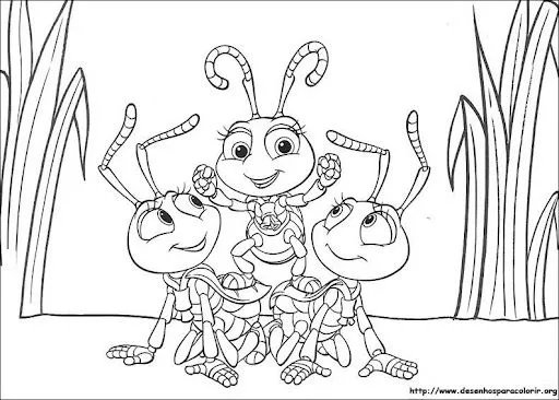 DIBUJOS DE HORMIGAS PARA COLOREAR