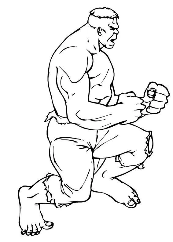 Dibujos de Hulk para colorear, La fuerza de Hulk para imprimir Dibujos de Hulk para colorear, La fuerza de Hulk para imprimir
