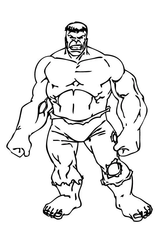 Dibujos de Hulk para colorear, El Increíble Hulk para imprimir