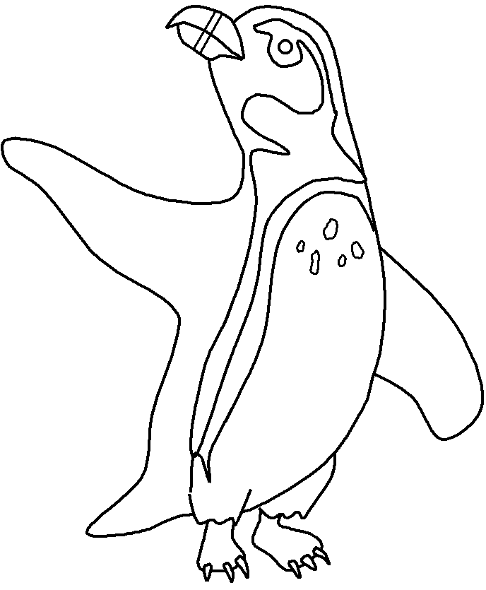 Dibujos E Imagenes De Pinguinos Para Colorear Pintar