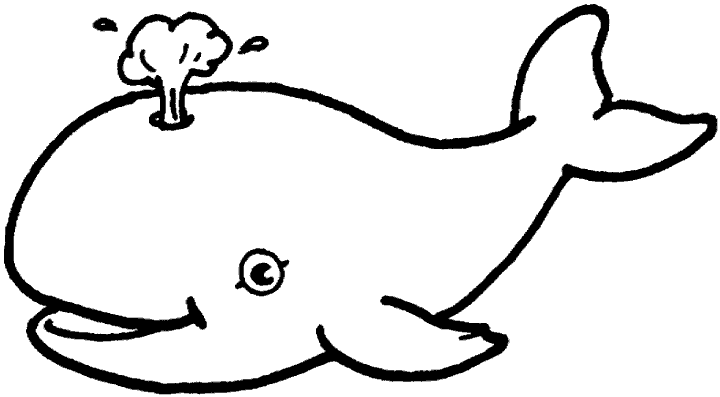 Dibujos para imprimir y colorear: Ballenas para colorear