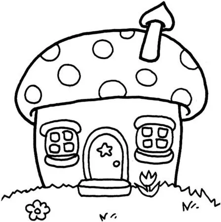 Casas para colorir | desenhos para colorir xd