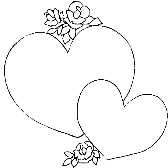 Corazones para calcar - Imagui