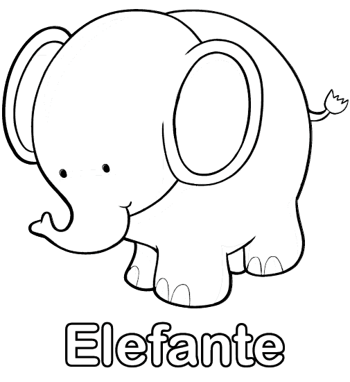 Dibujos para imprimir y colorear: Elefante para colorear ... Dibujos para imprimir y colorear: Elefante para colorear ...