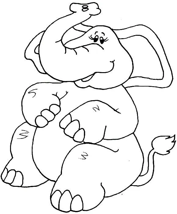 Elefante para colorear | Dibujos infantiles, imagenes cristianas