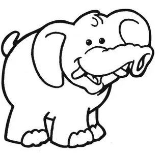 Elefante para colorear | Dibujos infantiles, imagenes cristianas