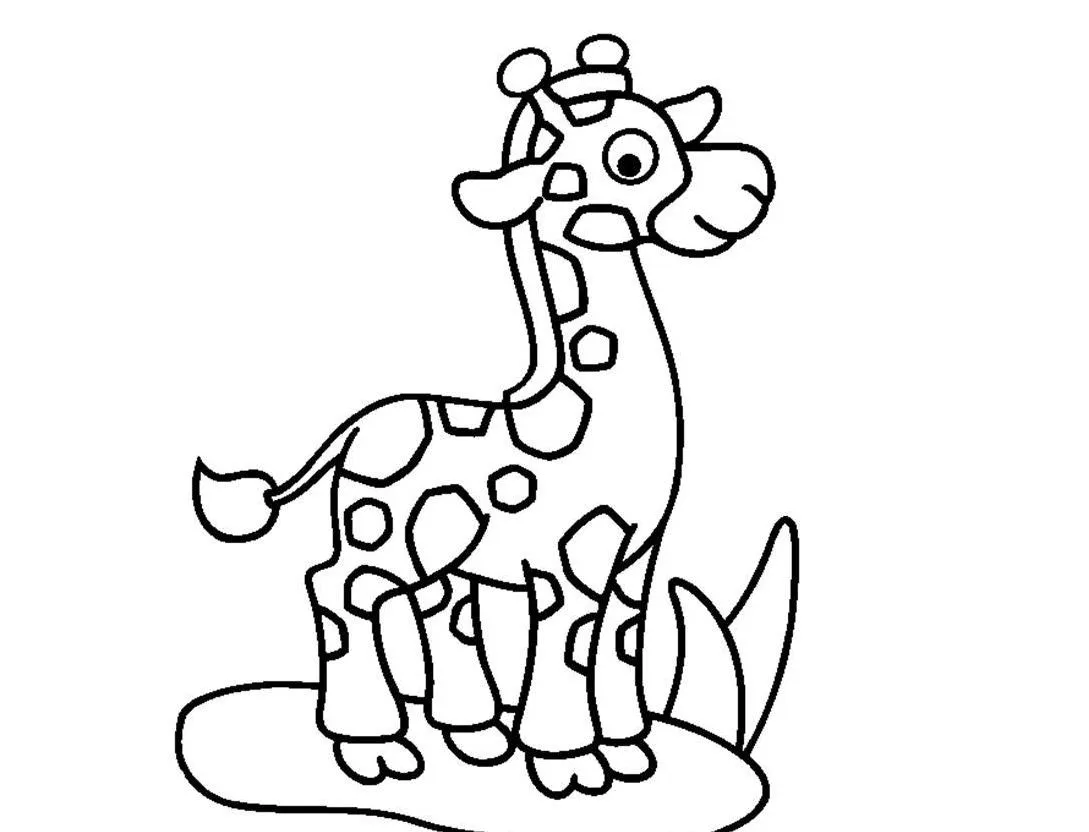 Dibujos para imprimir y colorear: Jirafa para colorear Dibujos para imprimir y colorear: Jirafa para colorear