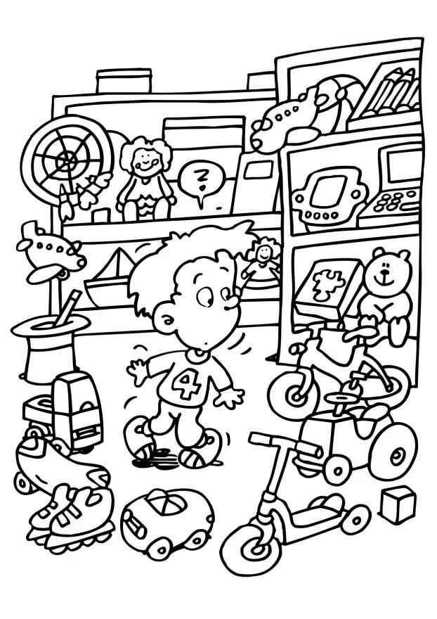 Dibujos para imprimir y colorear: Juguetes para colorear Dibujos para imprimir y colorear: Juguetes para colorear