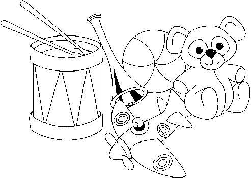 Dibujos para imprimir y colorear: Juguetes para colorear Dibujos para imprimir y colorear: Juguetes para colorear