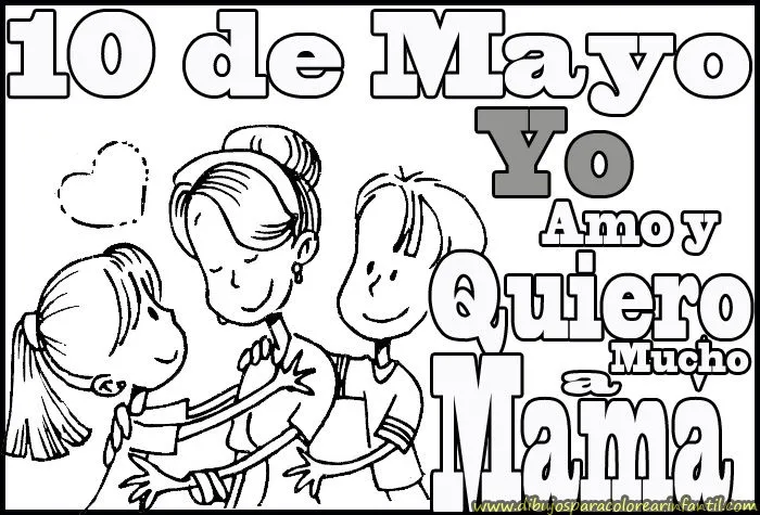 Dibujos para imprimir y colorear del día de la Madre ~ Dibujos ... Dibujos para imprimir y colorear del día de la Madre ~ Dibujos ...